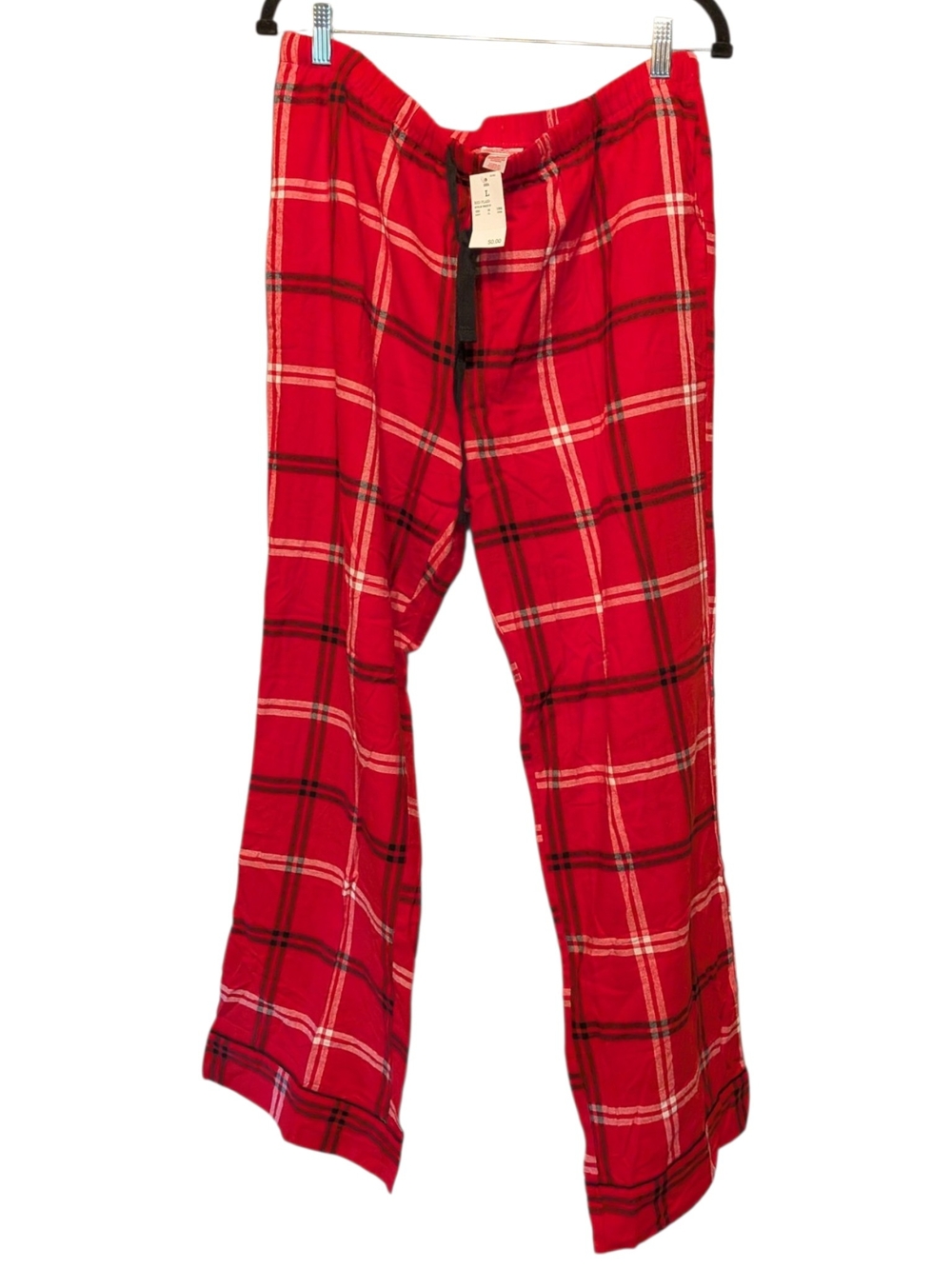 Red Plaid Holiday Sleepwear Women's Pajama Pants